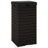 Cubo de basura de exterior polipropileno negro 41x41x86