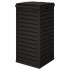 Cubo de basura de exterior polipropileno negro 41x41x86