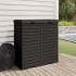 Cubo de basura de exterior polipropileno negro 78x41x86