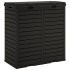 Cubo de basura de exterior polipropileno negro 78x41x86