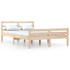 Estructura de cama madera maciza 140x200