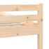 Estructura de cama madera maciza 140x200