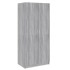 Armario madera contrachapada gris Sonoma 80x52x180