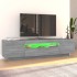 Mueble de TV con luces LED gris Sonoma 160x35x40