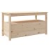 Mesa de centro de madera maciza de pino 102x49x55