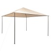 Cenador carpa con toldo 4x4 m acero beige