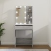 Tocador con LED color gris Sonoma 60x40x140 cm