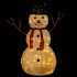 Muñeco de nieve decorativo de Navidad con LED tela lujosa 90