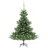 Árbol de Navidad abeto Nordmann con LEDs y bolas verde 240