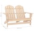 Otomana Adirondack de jardín 2 plazas madera de