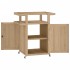 Carrito de bar madera maciza de teca 70x50x90