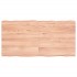 Tablero mesa madera tratada borde natural marrón