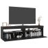 Muebles de TV con luces LED 2 unidades negro 75x35x40