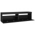 Muebles de TV con luces LED 2 unidades negro 75x35x40