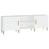 Mueble para TV madera contrachapada blanco 150x30x50