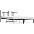 Estructura de cama con cabecero metal negro 183x213