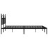 Estructura de cama con cabecero metal negro 183x213