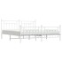 Estructura cama metal con cabecero y pie cama blanco 193x203