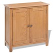 Aparador de madera maciza de roble 70x35x75 cm