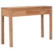 Mesa consola de madera maciza de teca 110x35x75 cm