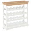 Armario botellero MDF blanco 70x22,5x70,5 cm