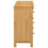 Cajonera de madera de roble macizo 105x33,5x73