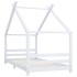 Estructura de cama infantil madera maciza pino blanco 90x200