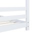 Estructura de cama infantil madera maciza pino blanco 90x200