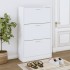 Mueble zapatero madera contrachapada blanco 63x24x103