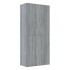 Mueble zapatero madera contrachapada gris sonoma 80x39x178