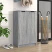 Mueble zapatero madera contrachapada gris Sonoma 59x35x100 cm