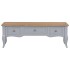 Mueble para TV de madera gris 100x35x35