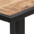 Mesa de comedor de madera maciza de mango rugosa 140