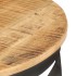 Mesa de centro de madera de mango rugosa Ø68x43