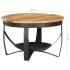 Mesa de centro de madera de mango rugosa Ø68x43