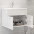 Mueble con lavabo madera de ingeniería blanco