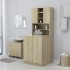 Mueble de lavadora roble