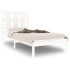 Estructura de cama madera maciza de pino blanco 90x200