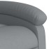 Sillón reclinable de tela gris