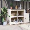 Mueble de cocina exterior madera maciza pino blanco 106x55x92cm