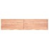 Estante pared madera roble tratada marrón claro 220x50x(2-4)