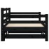 Sofá cama nido madera maciza de pino negro 80x200