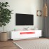 Mueble para TV con luces LED blanco 160x35x40