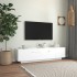 Mueble para TV con luces LED blanco 160x35x40