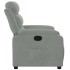 Sillón reclinable de terciopelo gris