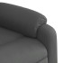 Sillón de masaje reclinable de tela gris