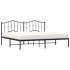 Estructura de cama con cabecero metal negro 193x203