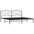 Estructura de cama con cabecero metal negro 193x203