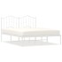 Estructura de cama con cabecero metal blanca 140x200