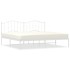 Estructura de cama con cabecero metal blanca 200x200